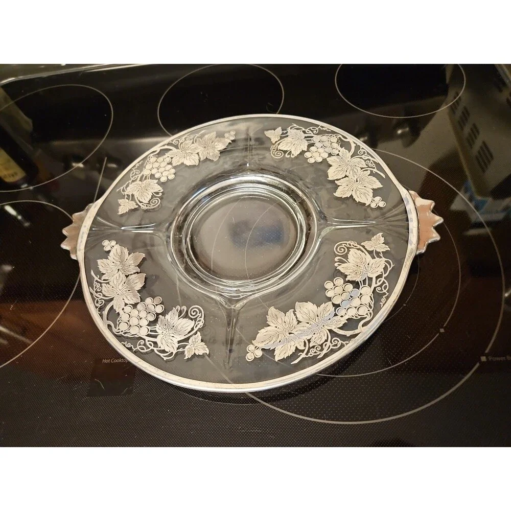Vintage Glass Serving 11.5
